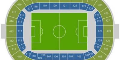 Ajax arena map - Map of Amsterdam arena (Netherlands)