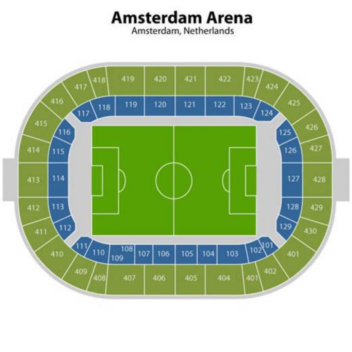 map of Amsterdam arena seat
