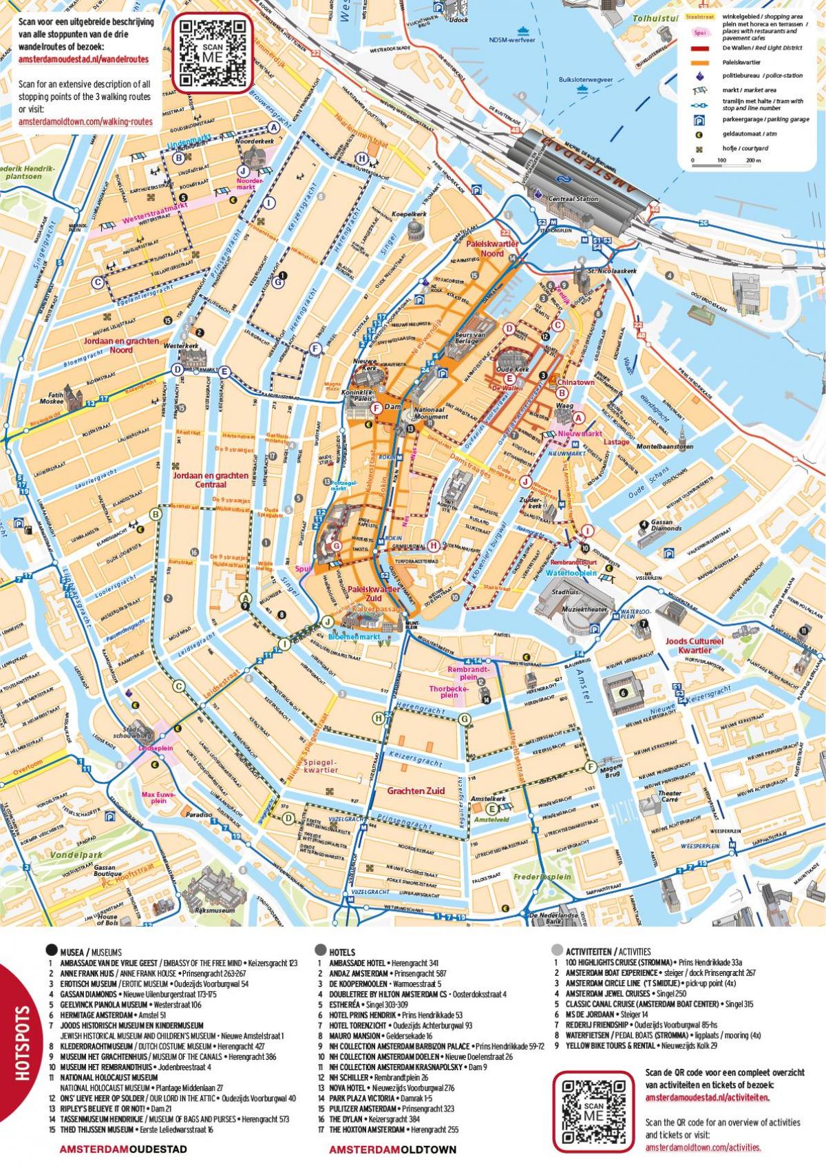 map of Amsterdam centrum