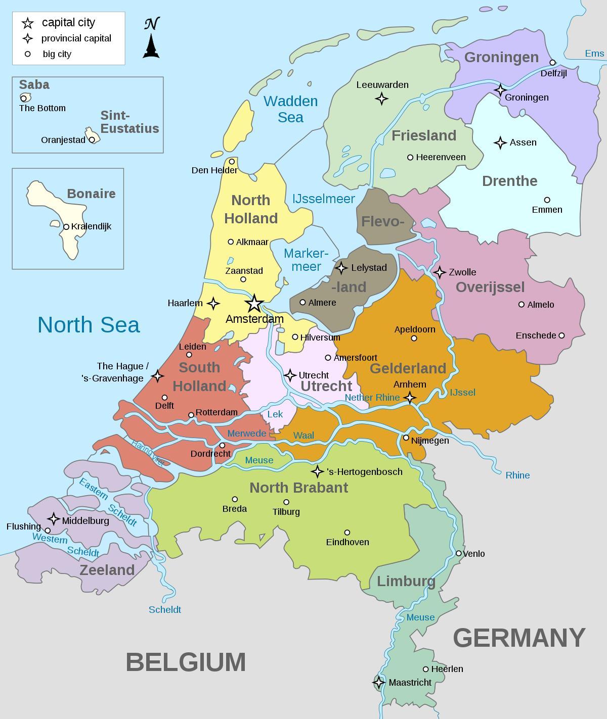 Amsterdam holland map