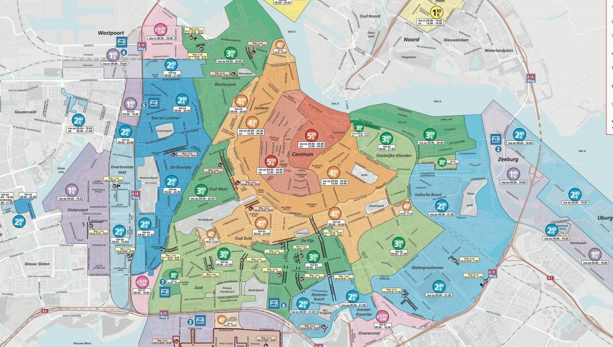 parking map Amsterdam