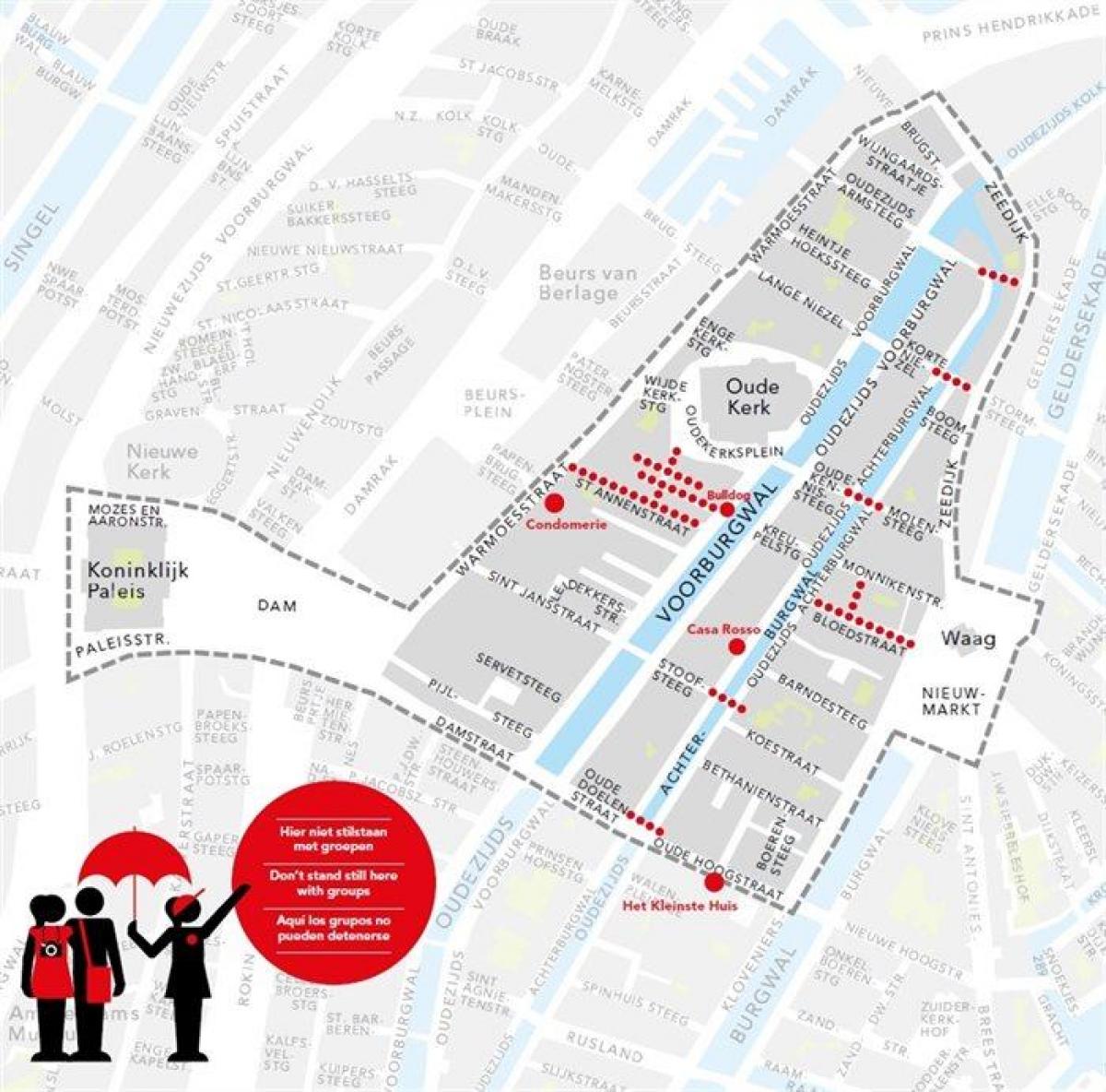 map of Amsterdam redlight