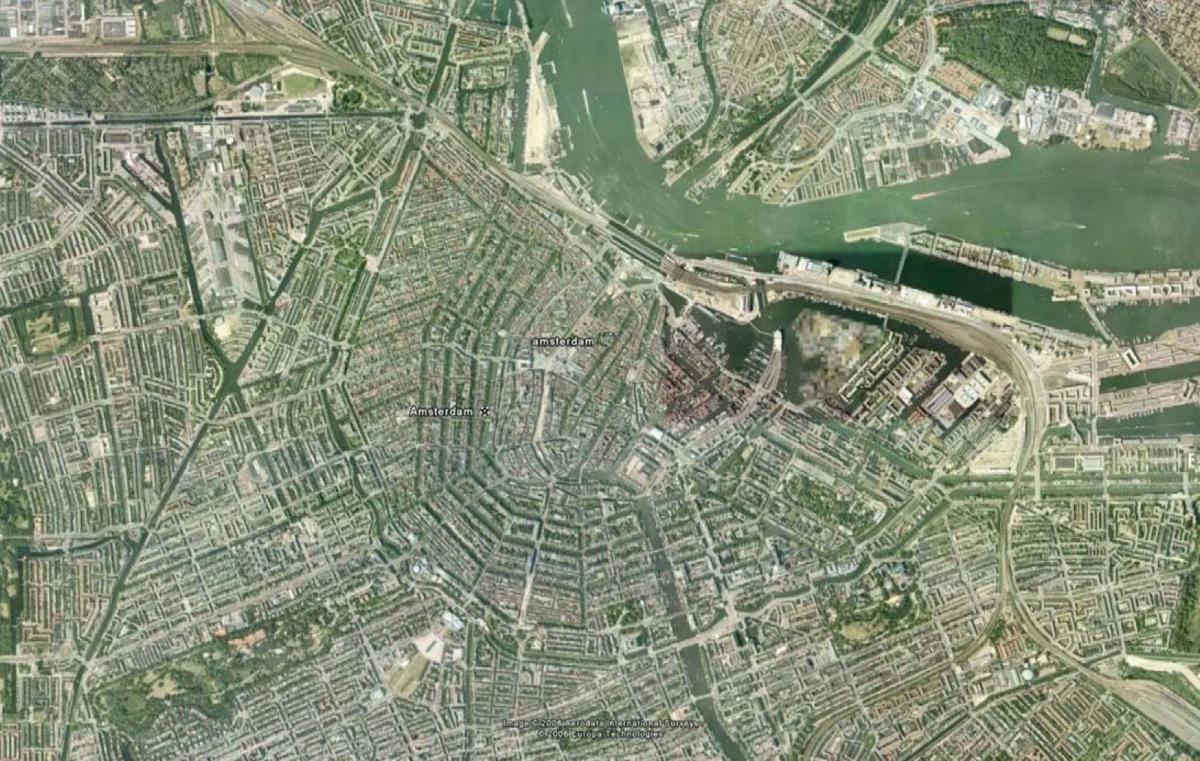 map of Amsterdam satellite 