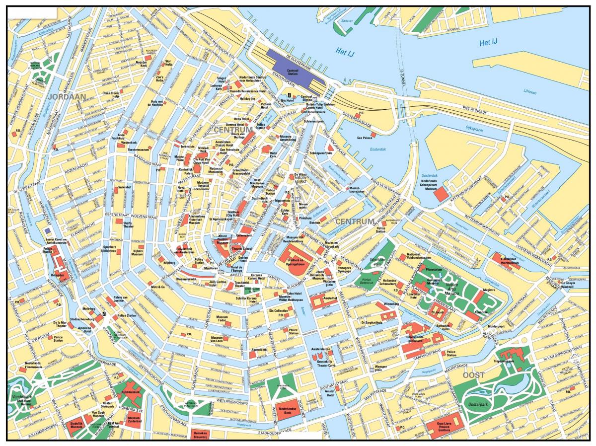 street map of Amsterdam netherlands