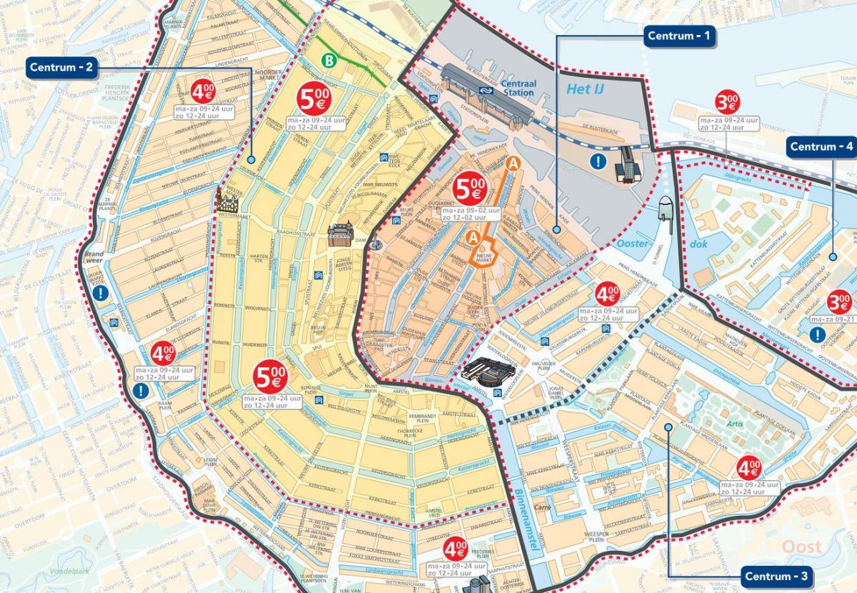 Amsterdam parking zones map