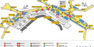 Schiphol airport map klm
