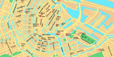 Areas of Amsterdam map