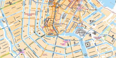 Map of Amsterdam centrum