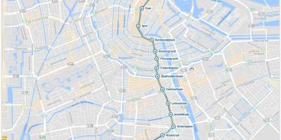 Amsterdam tram 4 route map