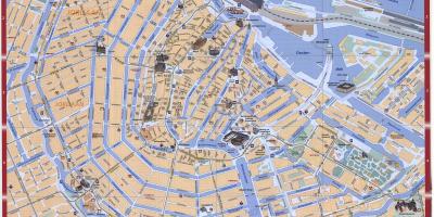 Map of downtown Amsterdam