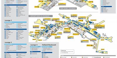 Amsterdam airport shopping map