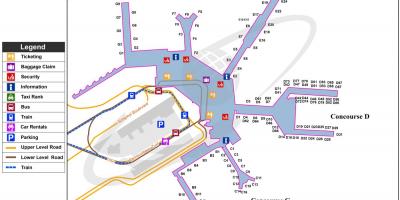 Map of schiphol airport gates