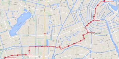 Tram 2 Amsterdam route map
